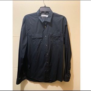 Calvin Klein black dress shirt for men size medium